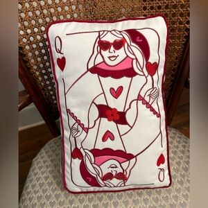 Queen Of Hearts Walmart reversible pillow. New with tags.